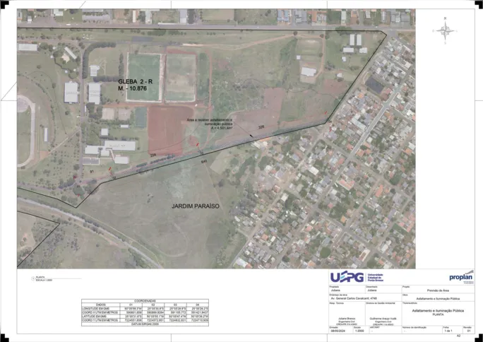 Obra de ligação que será realizada na instituição