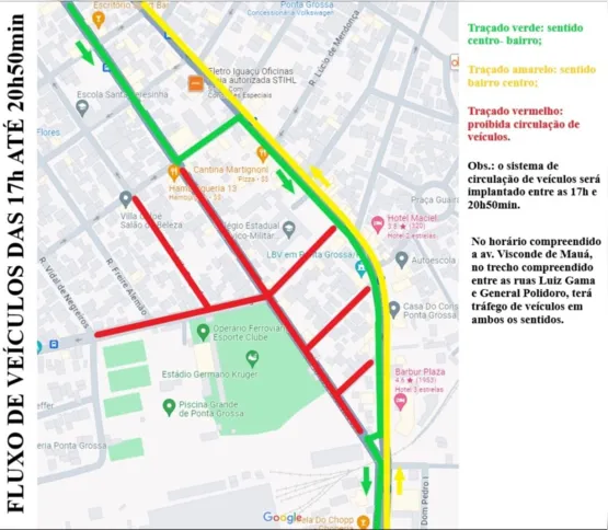 A partir das 17h de sexta-feira, as ruas no entorno do estádio serão fechadas.