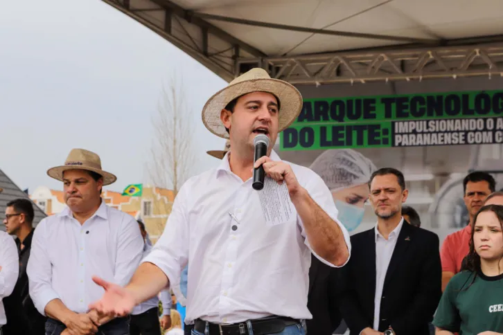 Ratinho destacou a importância do evento para a cadeia produtiva do leite