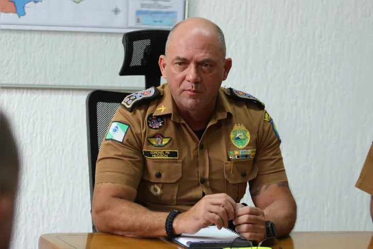 Secretário da Segurança Pública do Paraná, coronel Hudson Leôncio Teixeira.