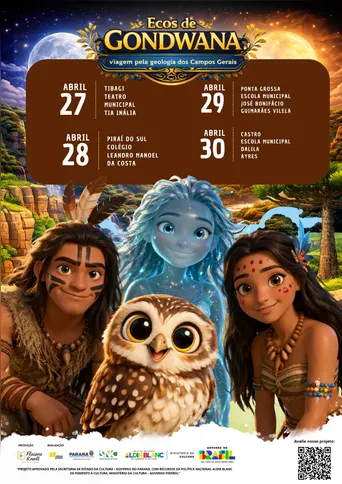 Imagem ilustrativa da imagem Espetáculo leva história do Cânion do Guartelá a escolas dos Campos Gerais