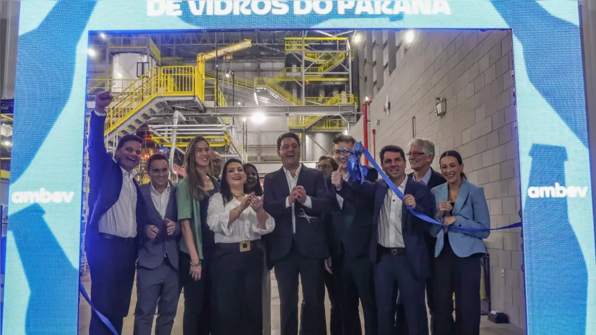A primeira fábrica de garrafas de vidros do estado foi inaugurada em dezembro de 2025
