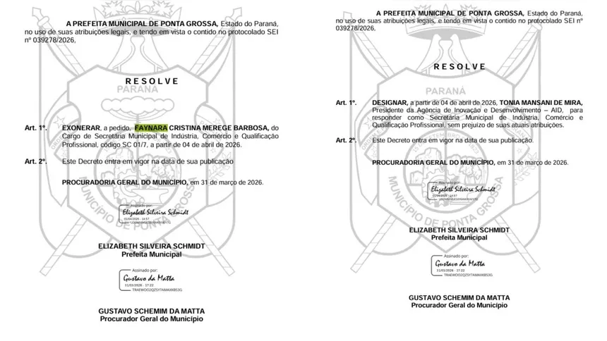 Decreto foi publicado em Diário Oficial