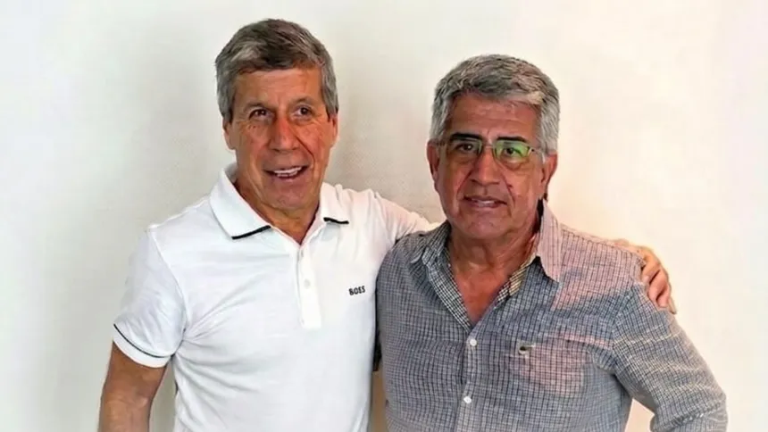 Álvaro Goes (vice-presidente) e Odinei Nogueira (presidente)