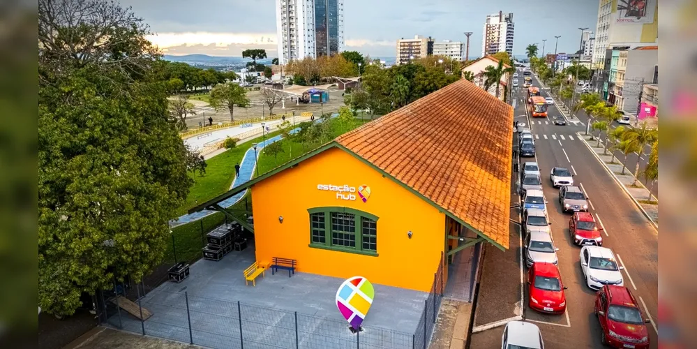 'Estação Hub' fica localizada no Centro de Ponta Grossa