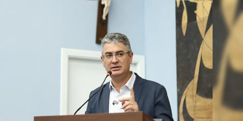 O vereador e presidente do Legislativo de Ponta Grossa, Julio Küller (União Brasil).