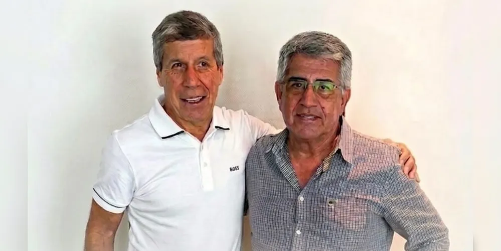 Álvaro Goes (vice-presidente) e Odinei Nogueira (presidente)