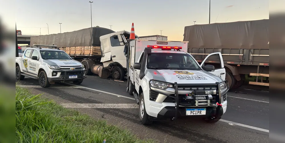 A estrada foi fechada, em determinados períodos, para a realização do trabalho das equipes operacionais