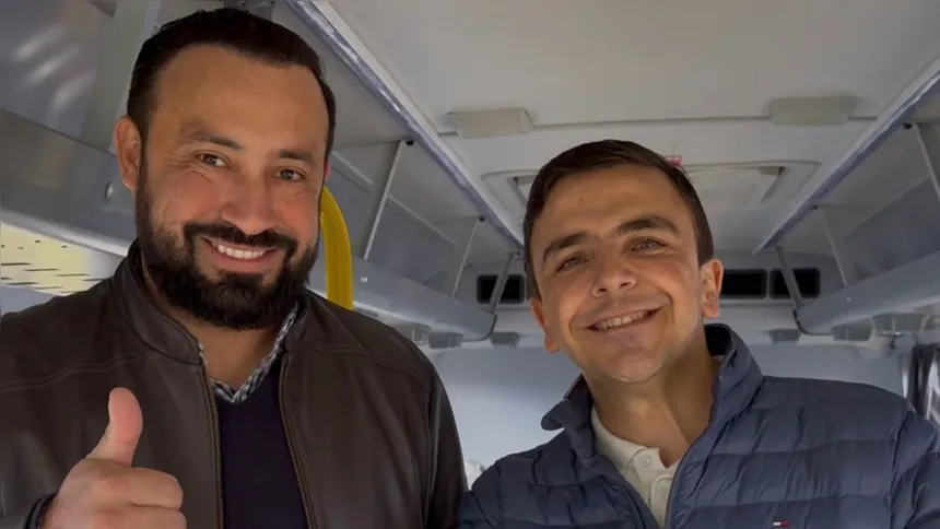 Prefeito Henrique Carneiro e o deputado federal Aliel Machado