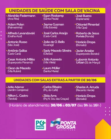 Imagem ilustrativa da imagem Campanha de vacinação contra a gripe avança em PG