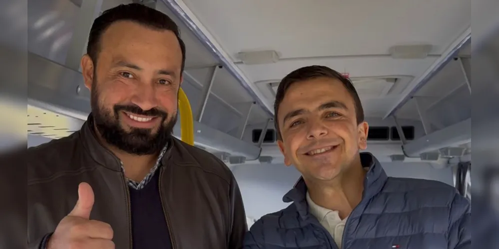 Prefeito Henrique Carneiro e o deputado federal Aliel Machado