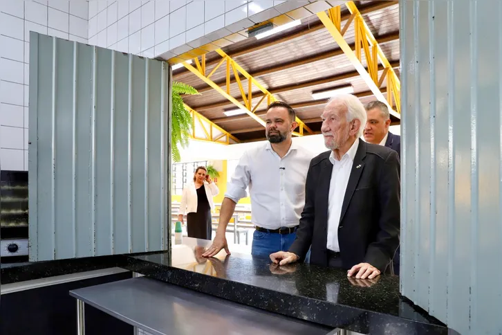Roni Miranda e Darci Piana acompanharam a inauguração das obras