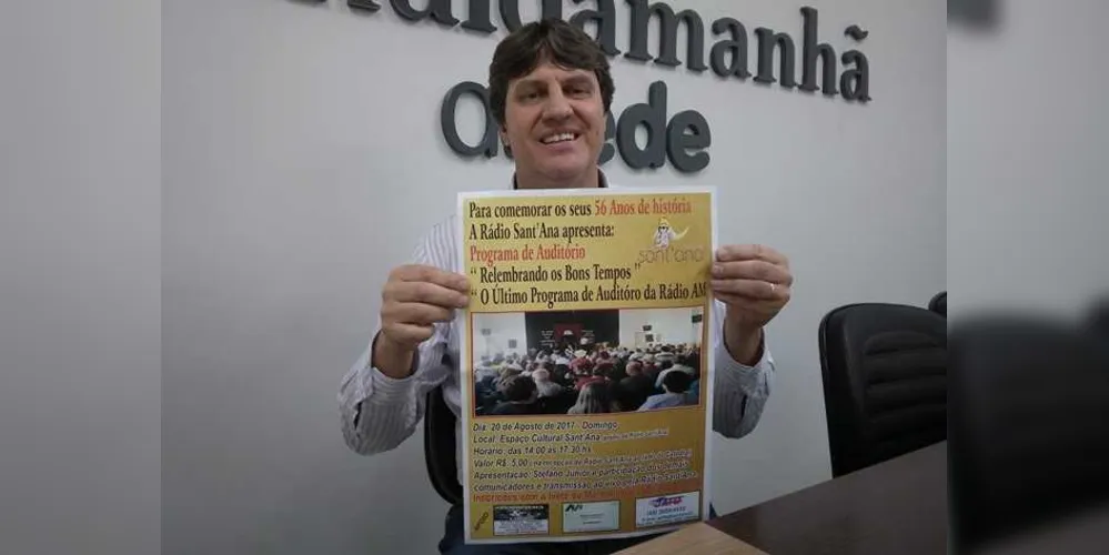 Imagem ilustrativa da imagem Aniversário da Rádio Sant’Ana será comemorado com programa de auditório