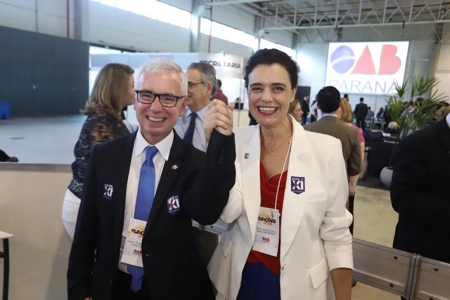 Cássio Telles é eleito presidente da seccional paranaense, com Marilena Winter na vice-presidência