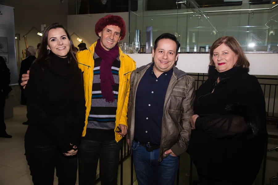 Ana Rita Rocha, Celso Parubocz, este colunista e Waltraud Sekula