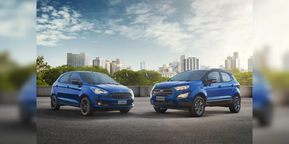 Cor azul Belize diferencia os modelos da linha especial