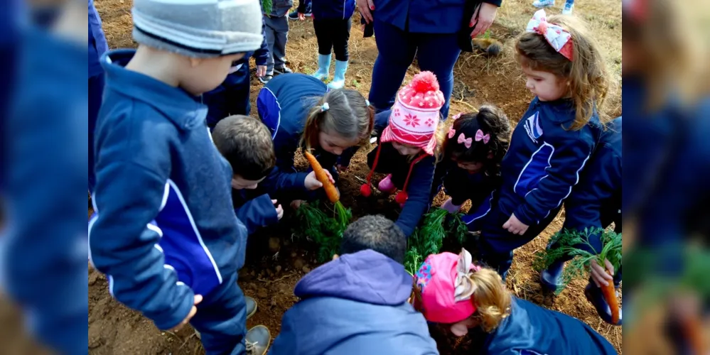Na visita, os alunos aprenderam como é na pática o processo aprendido em sala de aula