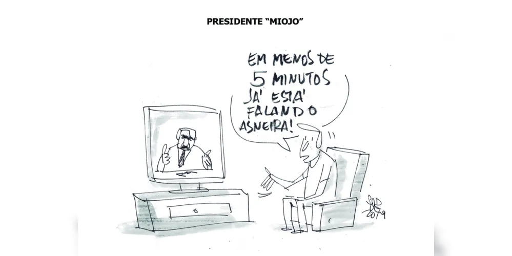 Imagem ilustrativa da imagem Charge da edição desta quinta-feira (31/10/2019) do JM