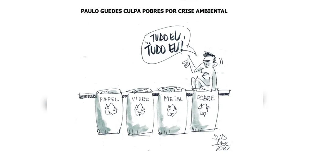 Imagem ilustrativa da imagem Charge da edição desta quarta-feira (22/01/2020) do JM