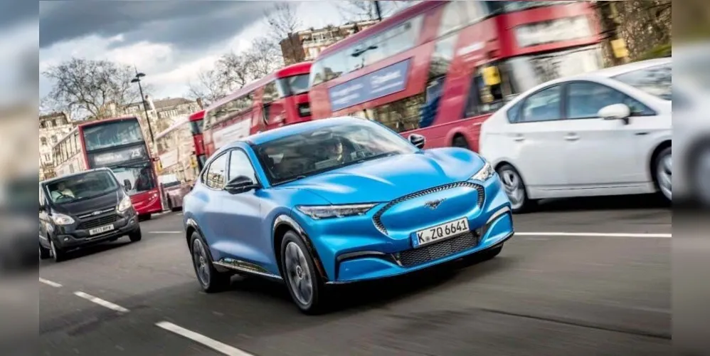Imagem ilustrativa da imagem Ford estreia nova linha de veículos elétricos com o ‘Mustang Mach-E’