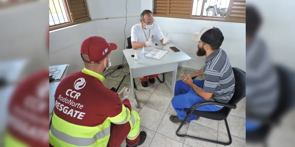 Profissionais são avaliados e recebem orientações de médicos e socorristas da concessionária