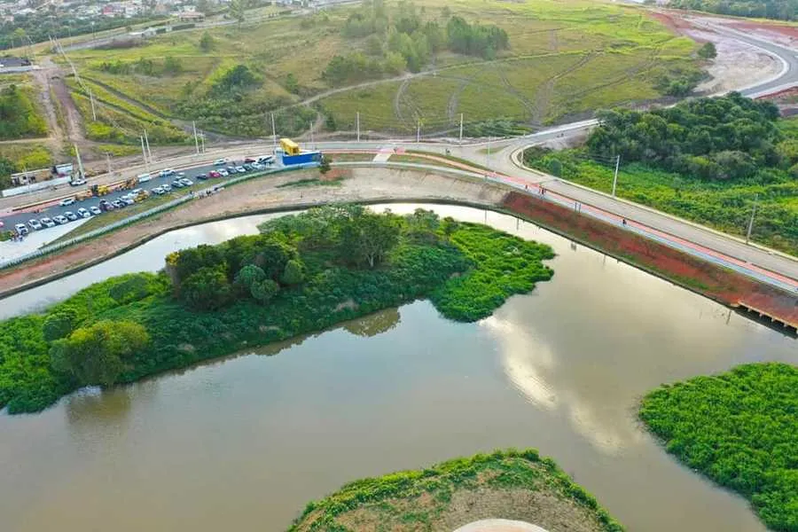 Lago de Olarias está cada vez mais bonito