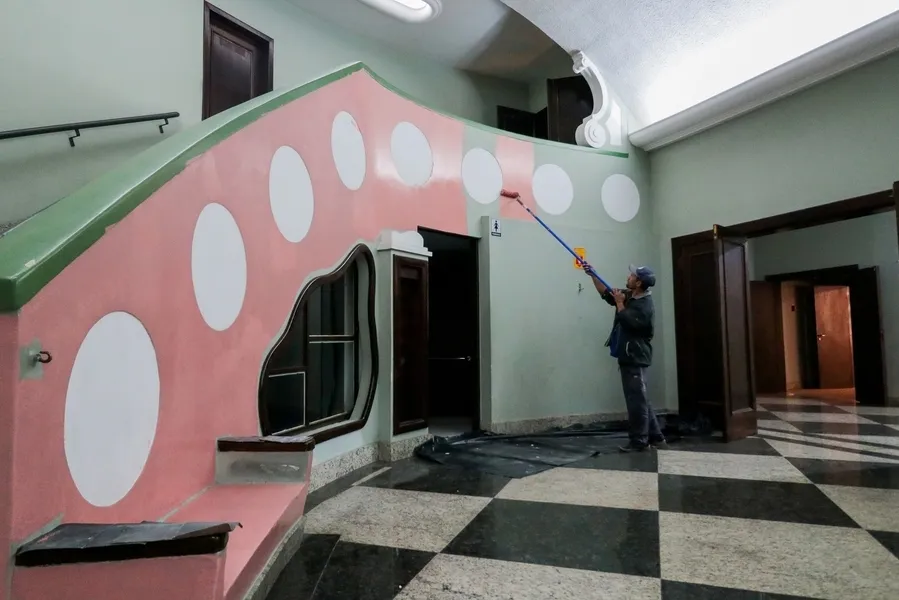 Começou nesta semana mais uma sequência das obras de melhorias no Cine-Teatro Ópera, principal espaço cultural de Ponta Grossa, mantido pela Fundação Municipal de Cultura