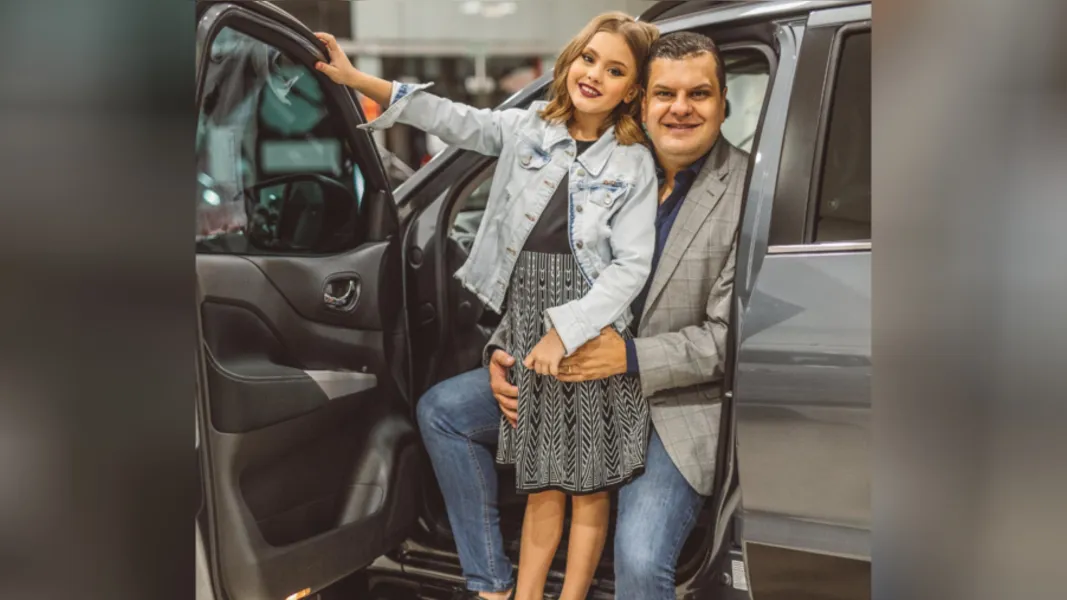 João Generoso e sua filha Valentina Hilgemberg Generoso