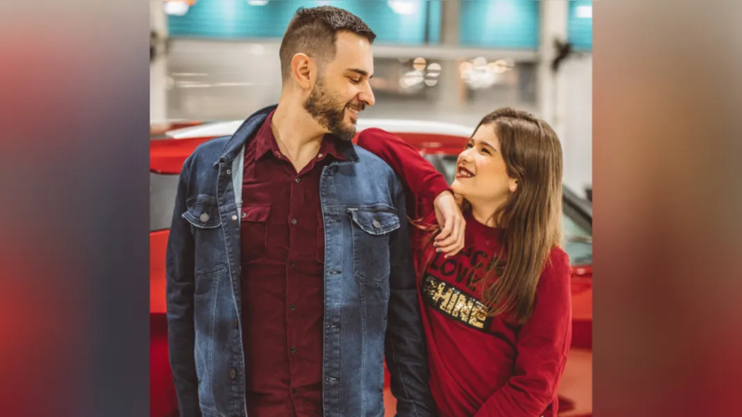 Edevandro Relis e sua filha Leticia Stockly Relis