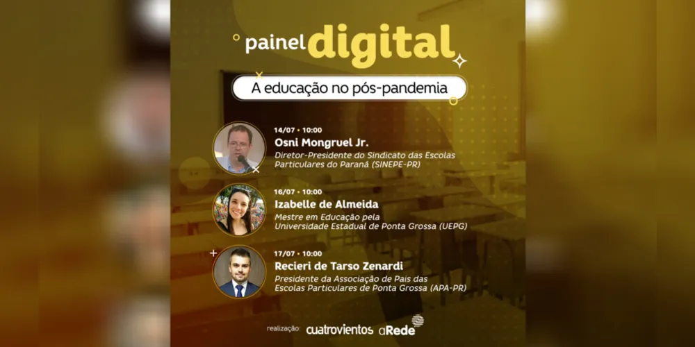Painel Digital conta com um ciclo completo de entrevistas sobre a educação