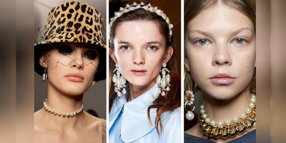 Acessórios como brincos e correntes trazem referências variadas na moda verão 2021.