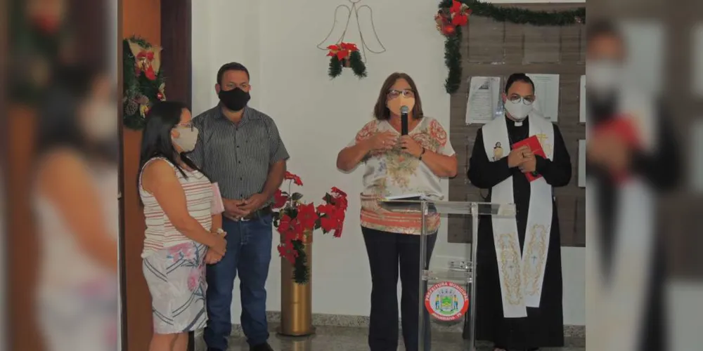 Celebração ocorreu com as medidas de segurança sanitária, na recepção do Centro Administrativo Prefeito Otélio Renato Baron