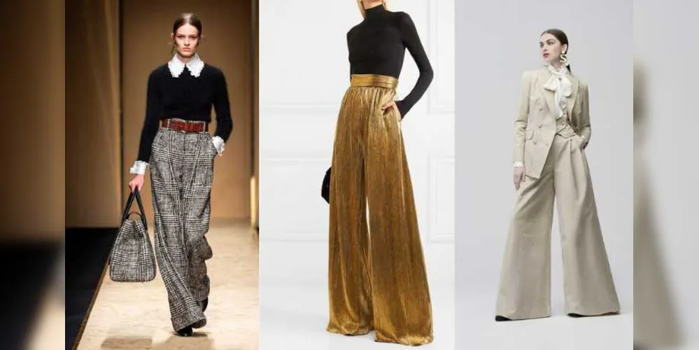 O tecido de uma pantalona é o que define a associação da peça à casualidade ou não