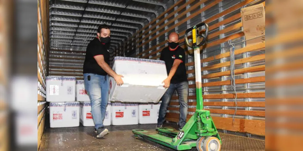 Serão 129.200 doses do imunizante CoronaVac, produzido pela farmacêutica chinesa Sinovac em parceria com o Instituto Butantan. 