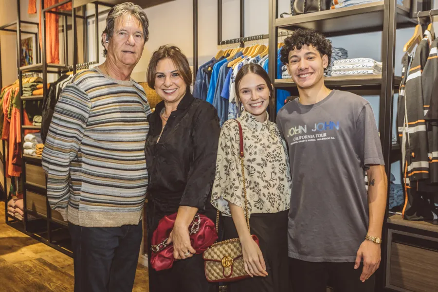 Edílson Gorte, Patricia Gorte, Julia Gorte e Fernando Pereira