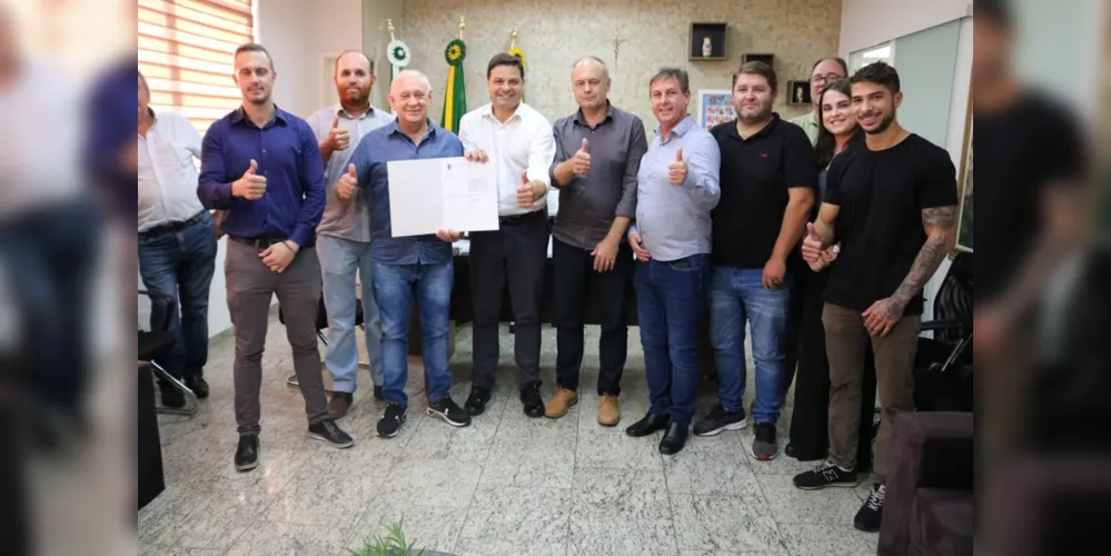 Prefeito Osnei Stadler assinou a ordem de serviço nessa quarta-feira (6)