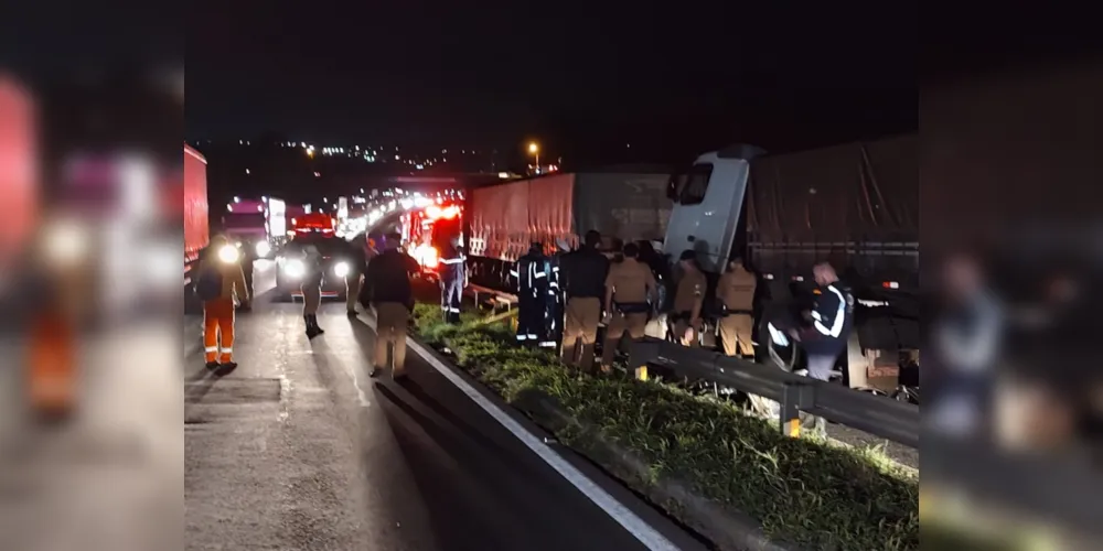 Grave acidente aconteceu na noite desta segunda-feira (18), em Ponta Grossa
