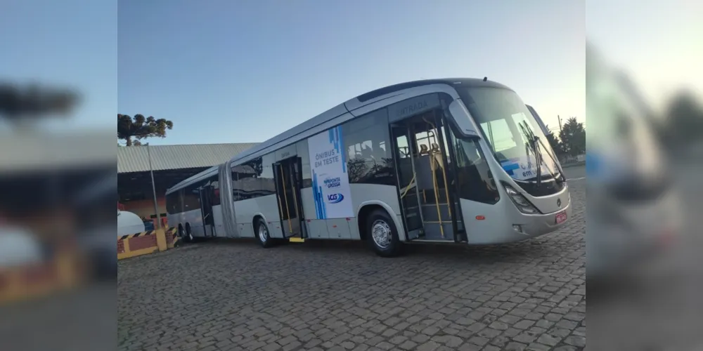 O veículo será utilizado inicialmente na linha Terminal Central/Terminal Uvaranas.