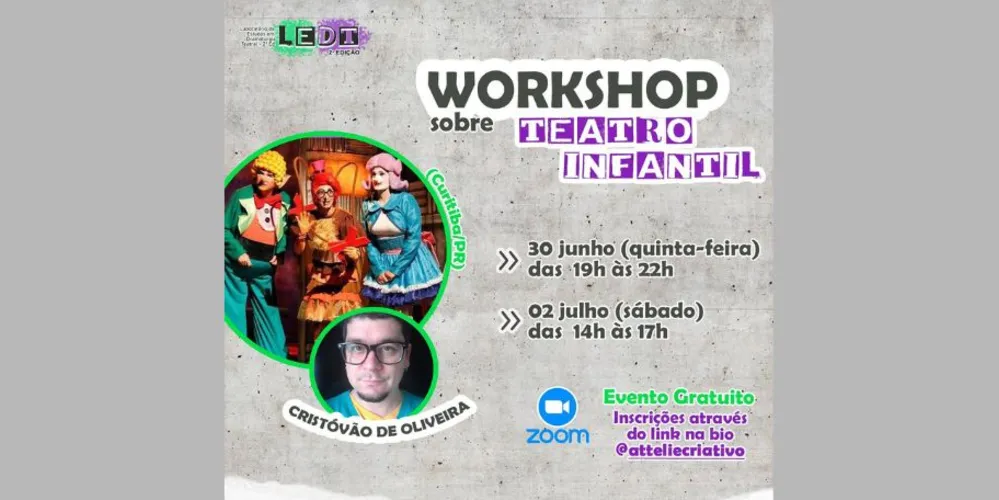 O evento ocorrerá em dois dias e com participação gratuita.
