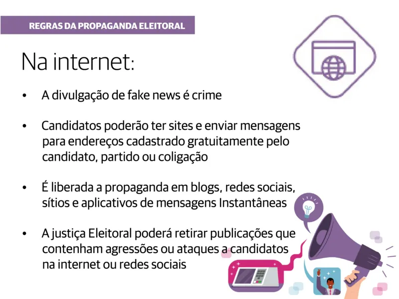 Campanha eleitoral começa dia 16 de agosto; veja as regras