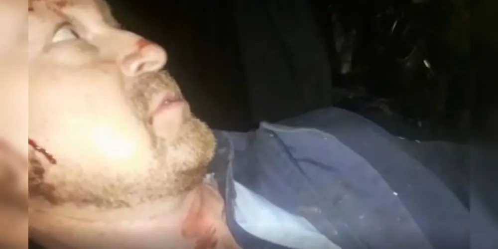 José Altair Biscaia fez um video de dentro da cabine do caminhão