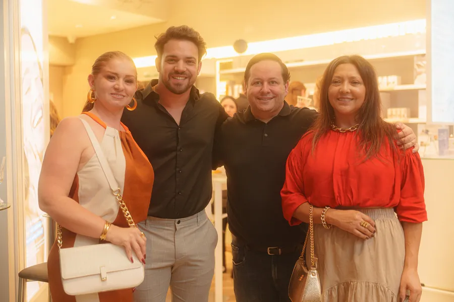 Flavia Felix, Lucas Pagano, este colunista e Simone Wachholz