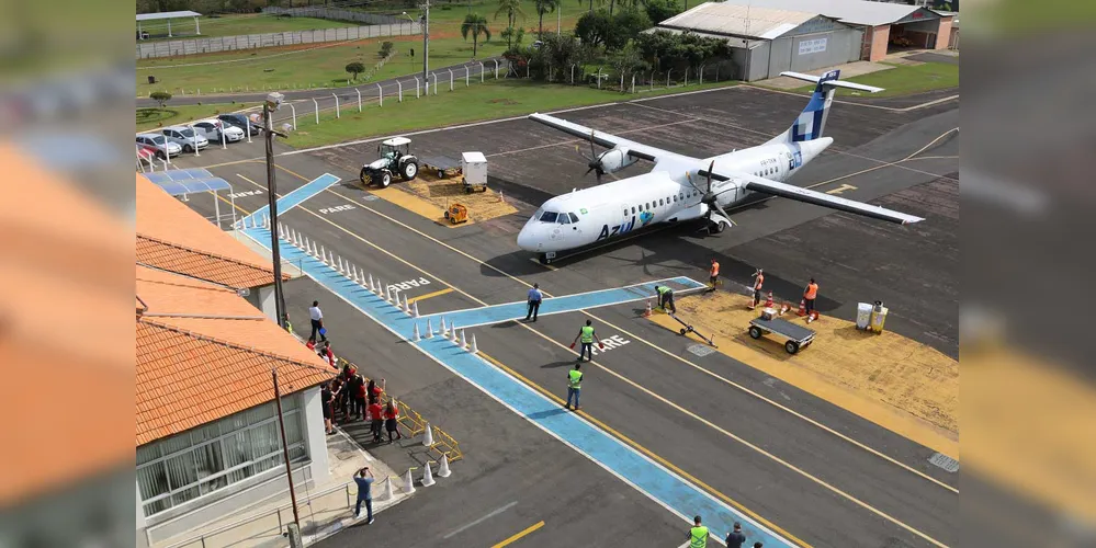 O Aeroporto Sant'Ana passou por um período de restrição operacional em decorrência das obras