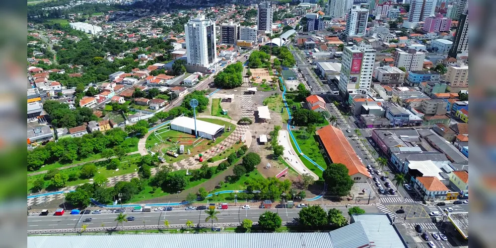 Região do Parque Ambiental, no Centro de Ponta Grossa