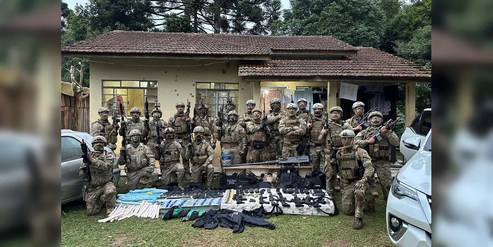 Em Ponta Grossa, grande operação, em janeiro de 2025, acabou com quadrilha