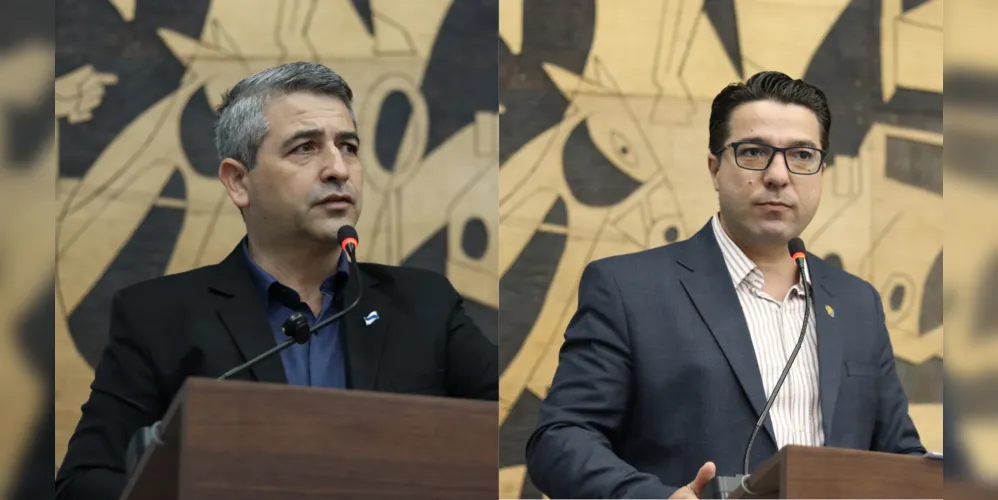 Os vereadores Pastor Ezequiel (DC) e Leandro Bianco (
