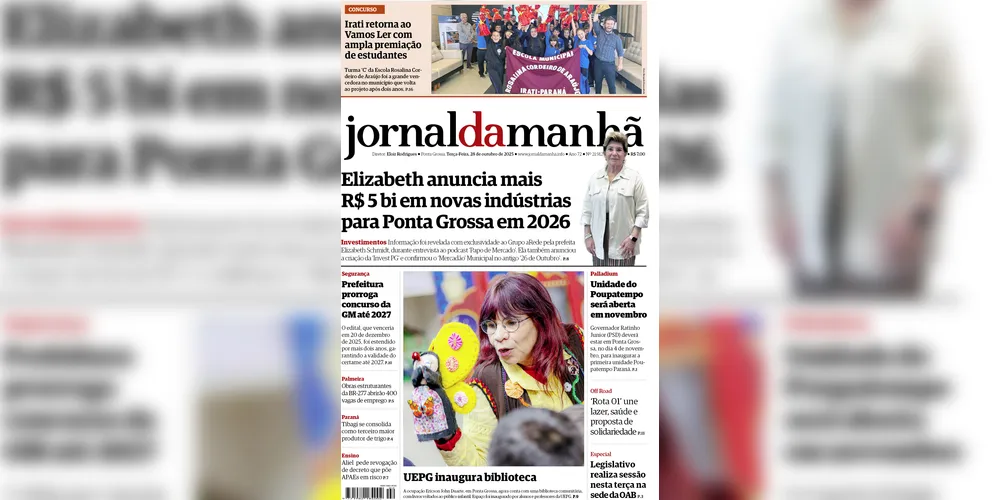 Imagem ilustrativa da imagem Confira os principais destaques da edição de hoje (28/10/2025), do JM