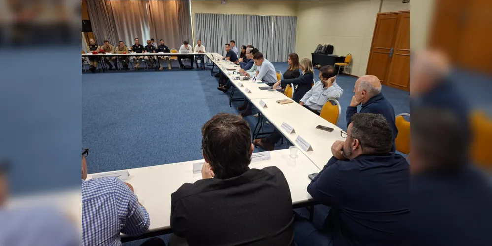 A reunião da PRVias foi realizada nesta segunda-feira (23) em Ponta Grossa