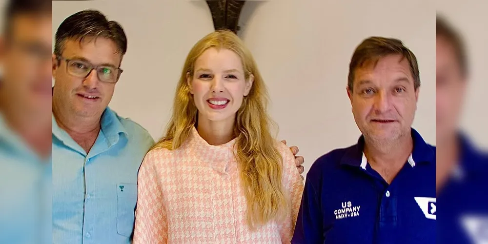 Pithi, Luisa Canziani e Christiano Borges estiveram reunidos